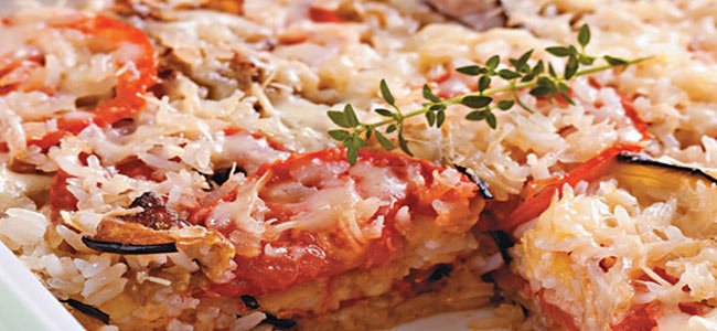 Arroz à Parmegiana
