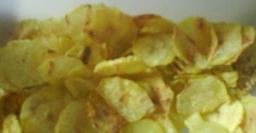 Batata Chips no Micro-Ondas