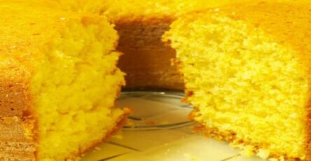 Bolo de Fubá com Leite de Côco