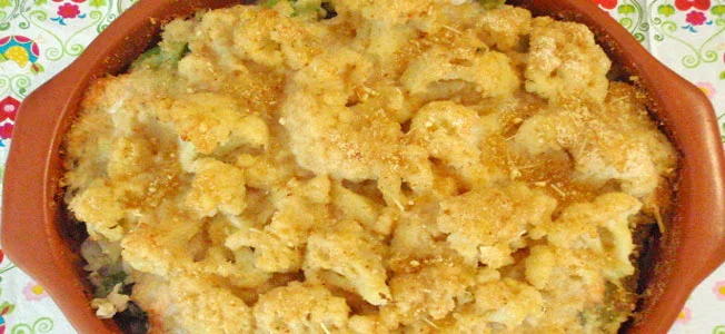 17 Receitas com legumes fáceis e deliciosas para o almoço Couve-Flor Gratinada