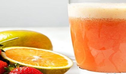 Suco de Laranja com Morango