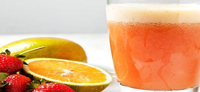 Suco de Laranja com Morango