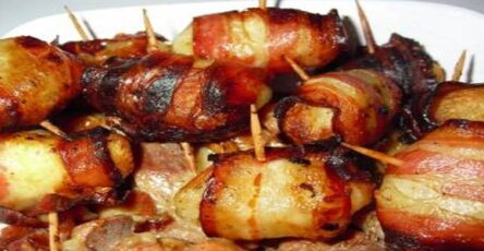 Batata assada com bacon