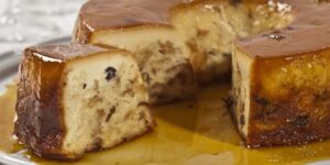 Pudim de Panetone Pudim de Panetone