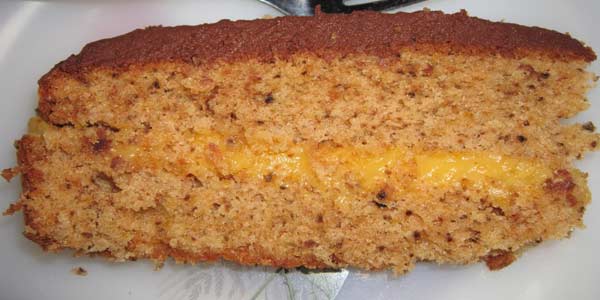 Receita de Bolo de Nozes com Doce de Leite