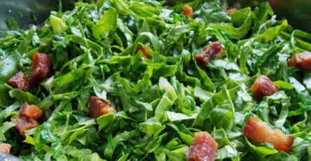 Receita de couve refogada com bacon