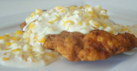 Receita de frango empanado com creme de milho
