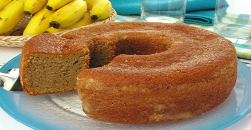 Receita de Bolo de Banana Fácil de Liquidificador