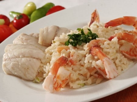 Arroz de Coco com Frutos do Mar