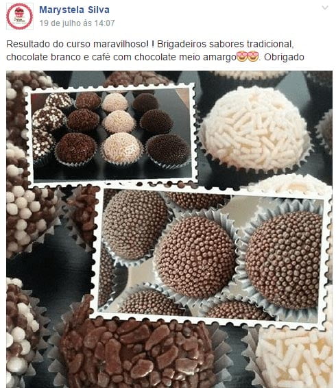 Depoimento - Brigadeiros Gourmet