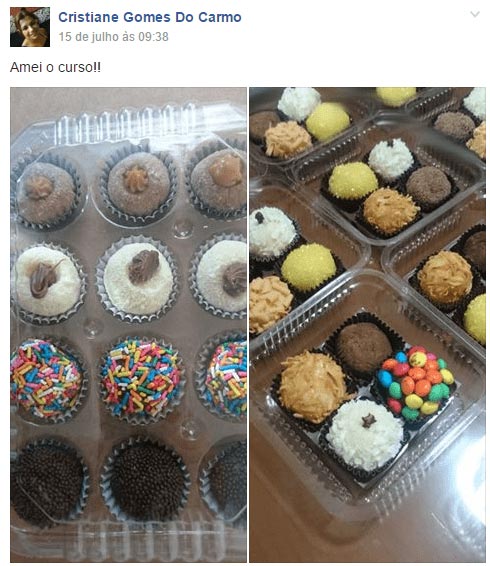 Depoimento - Brigadeiros Gourmet