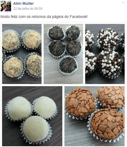 Depoimento - Brigadeiros Gourmet