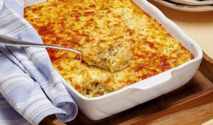 Receita de bacalhau de forno gratinado com batatas