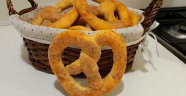 Receita de Pretzel doce caseiro