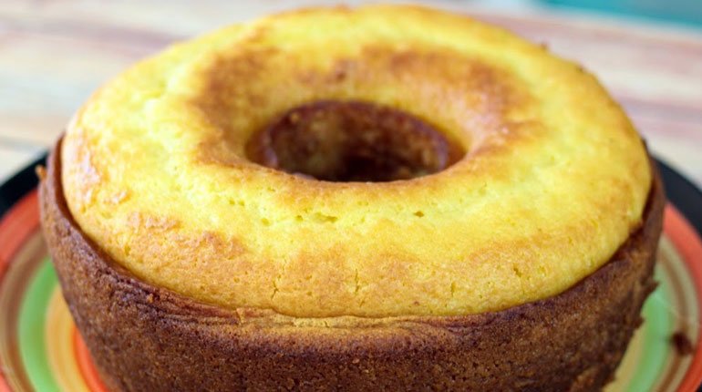 Receita de bolo de laranja fácil