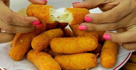 Receita de croquete de queijo sem massa