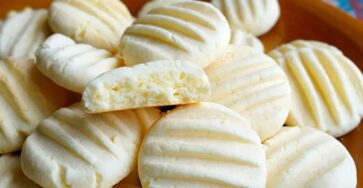 Receita de sequilhos de leite condensado