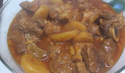 Receita de Pernil com Batatas na panela de pressão