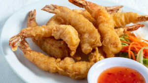 Camarão Frito Empanado (muito crocante e saboroso) Camarão Frito Empanado
