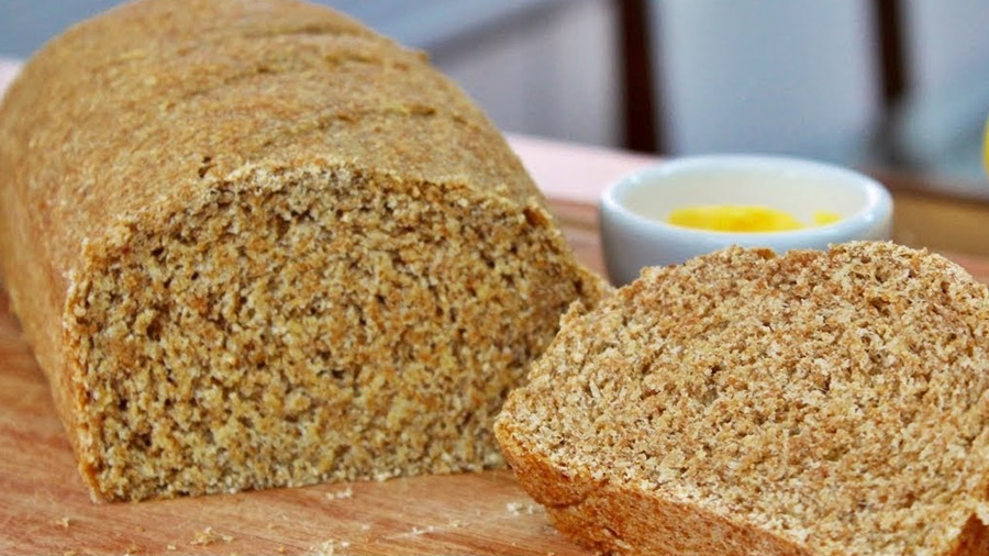 Pão integral caseiro