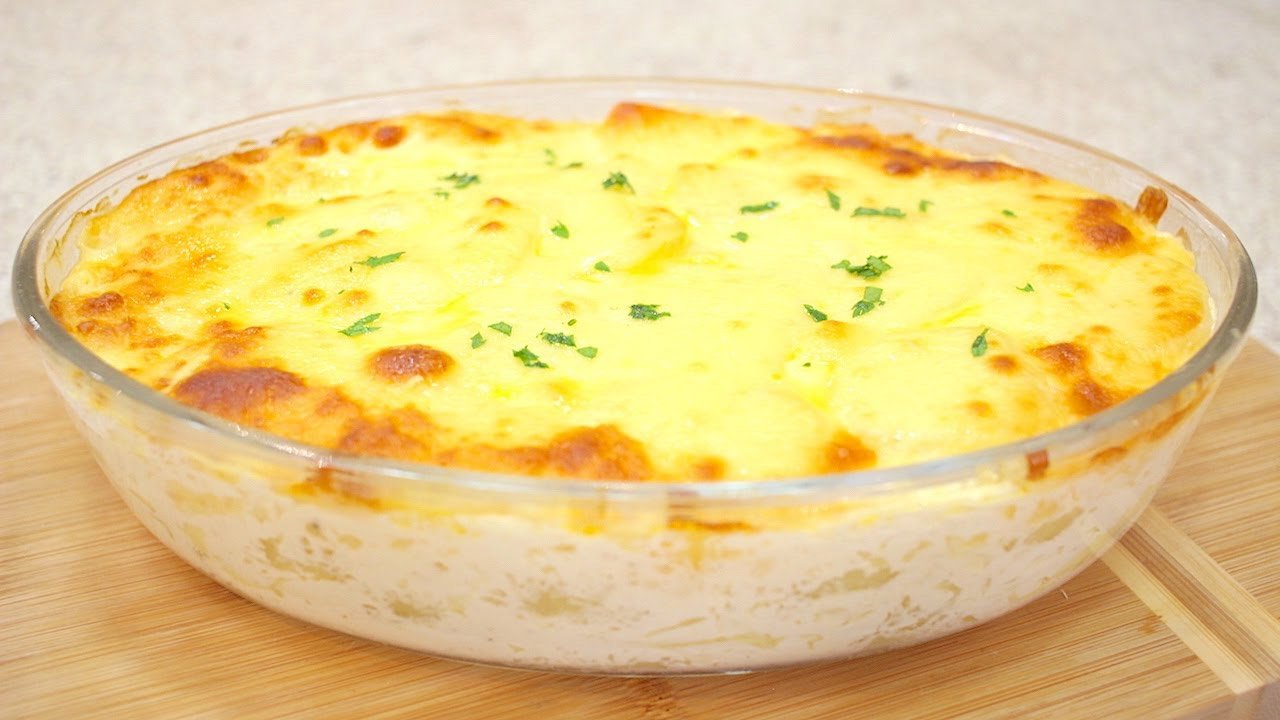 Receita de batata gratinada com queijo no forno