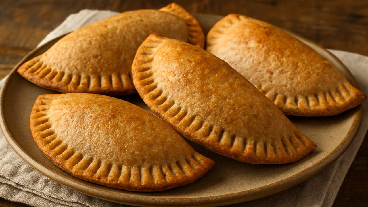 Pastel Integral Assado (Forno ou Air Fryer) Pastel Integral Assado