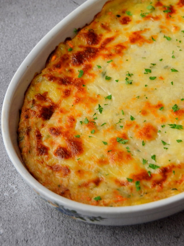 Bacalhau Gratinado no Forno