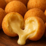 Bolinhas de Queijo Fritas (Com Massa de Salgado) Bolinhas de Queijo Fritas