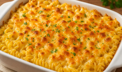 Macarrão Parafuso no Forno (com muito queijo) Macarrão parafuso no forno com queijo