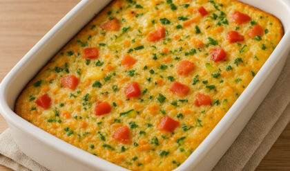 Omelete Assado Delicioso para o Almoço (Omelete de Forno) Omelete Assado no Forno
