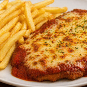 Bife à parmegiana bovino