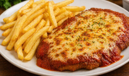 Bife à parmegiana bovino