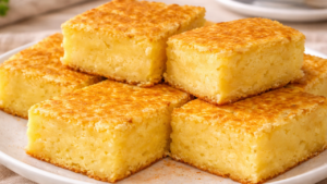 Bolo de Milho Cremoso (com Milho de Espiga) Bolo de Milho cremoso com milho verde da espiga