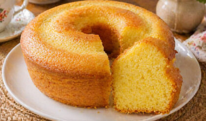 Bolo de fubá tradicional