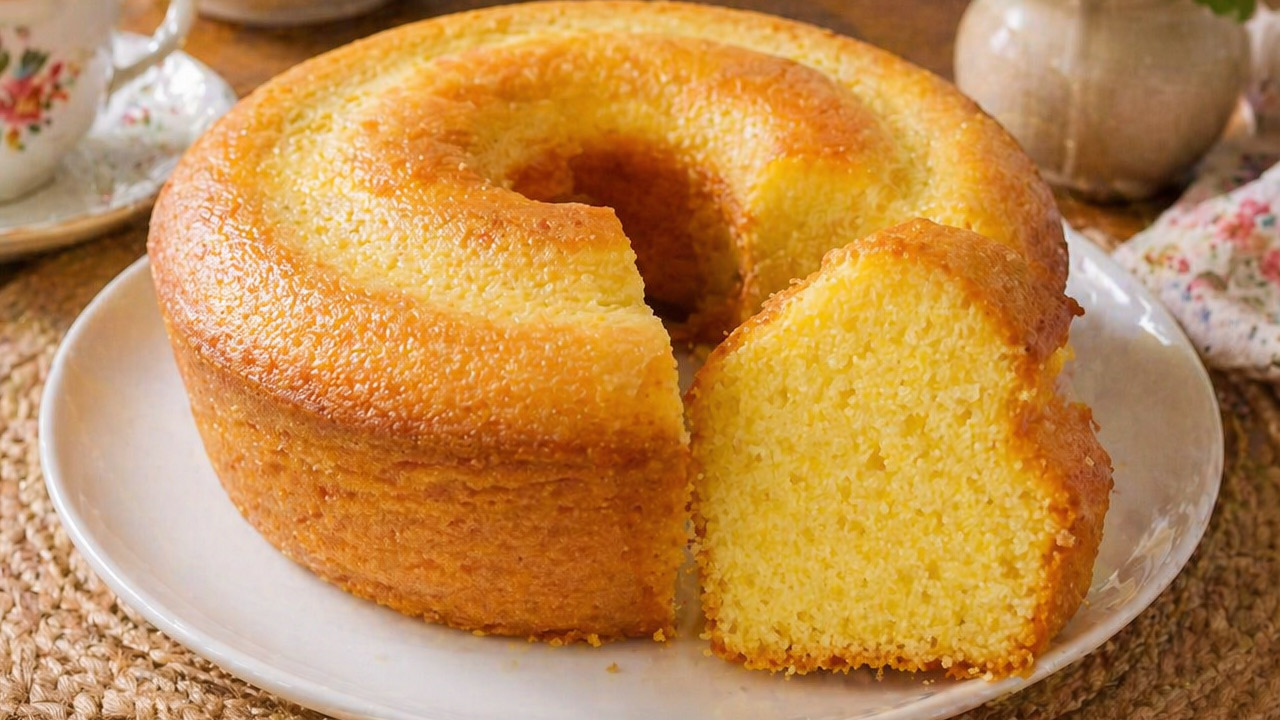 Bolo de fubá tradicional