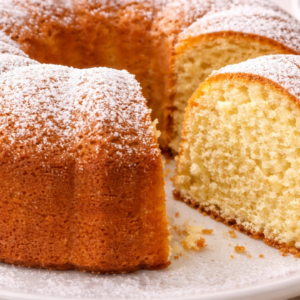 Bolo simples sem ovos