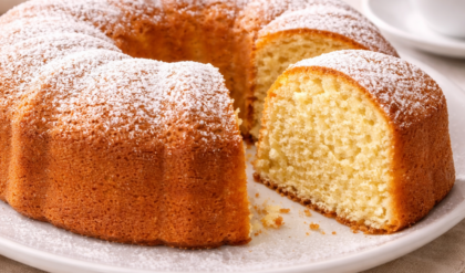 Bolo simples sem ovos