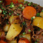 Carne de Panela Cozida com Legumes na Pressão Carne de panela com legumes na pressão