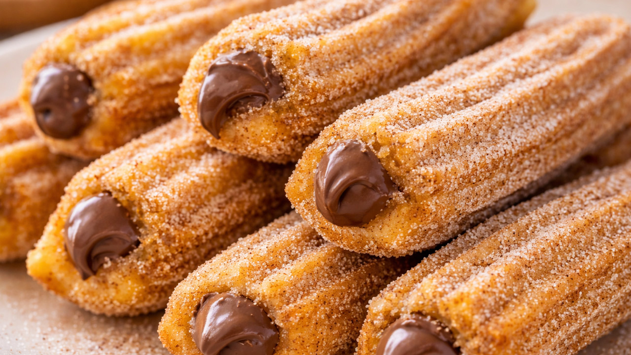 Churros caseiro recheado