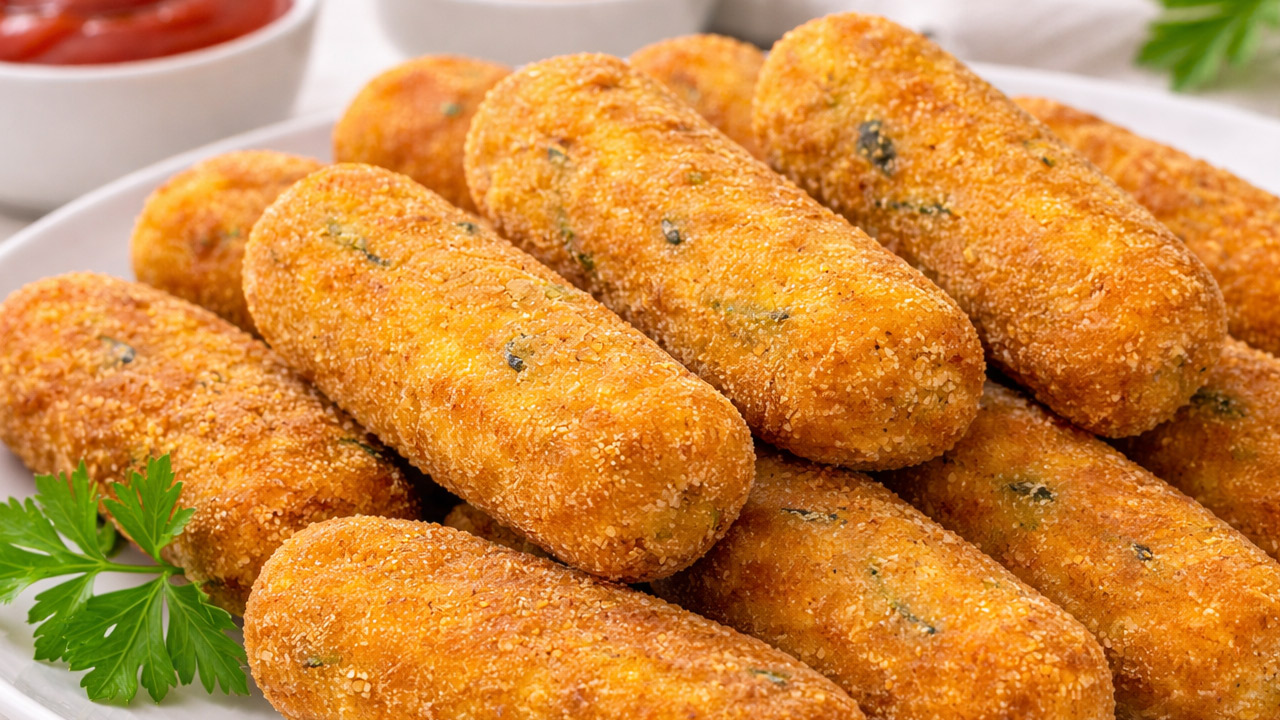 Croquete de Frango Fácil e Rápido Croquete de Frango
