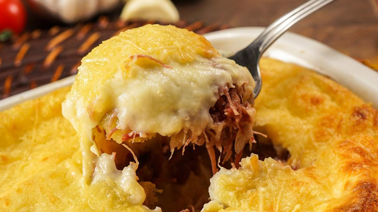 Escondidinho de Carne Seca Cremoso Escondidinho de Carne Seca Cremoso