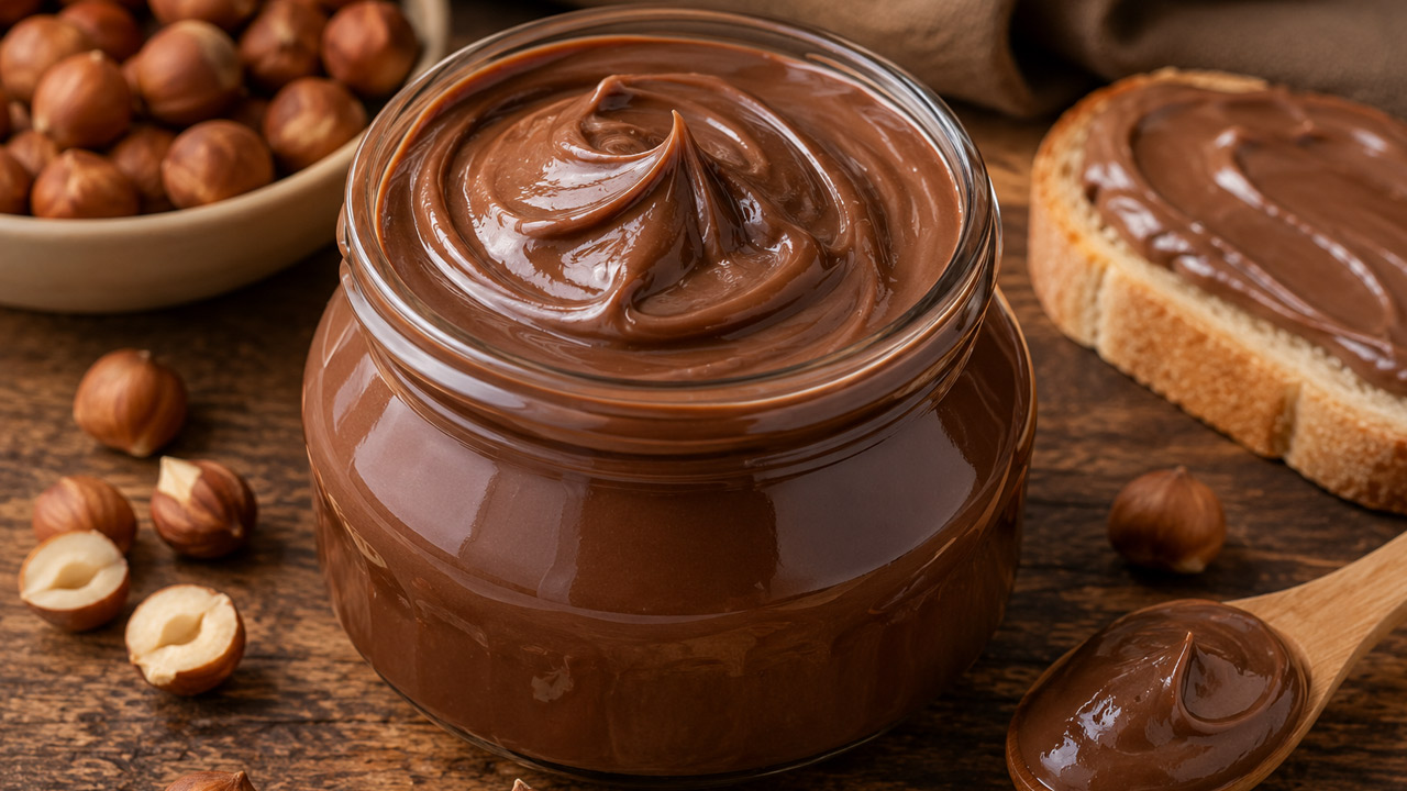 Nutella Caseira Fácil (Creme de Avelã Caseiro) Nutella Caseira