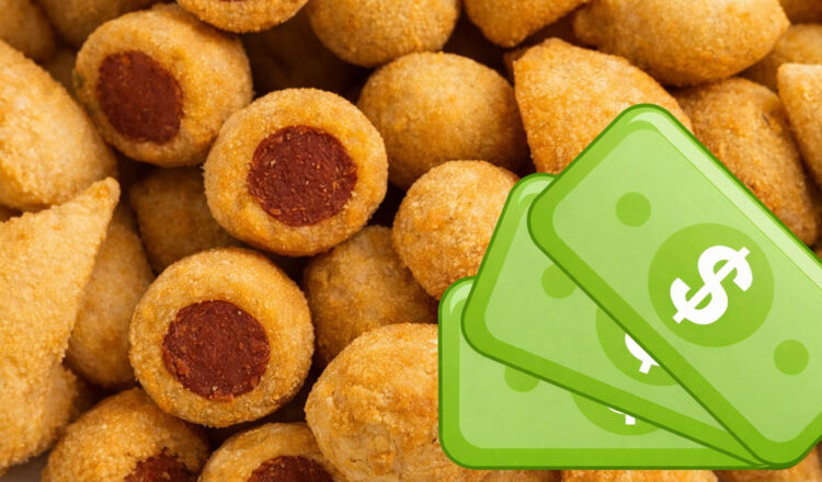 Salgadinhos para vender como precificar