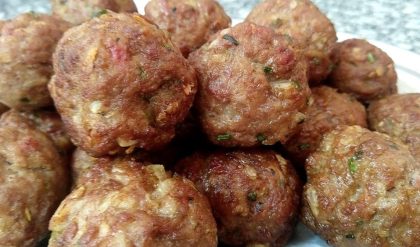 Receita de Bolinho de Carne Moída