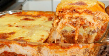 Lasanha com carne moída
