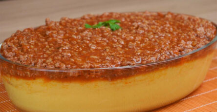 Polenta com Carne Moída