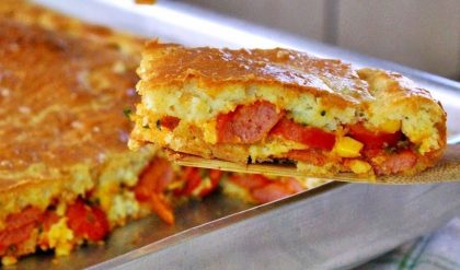 Torta de Salsicha de Liquidificador