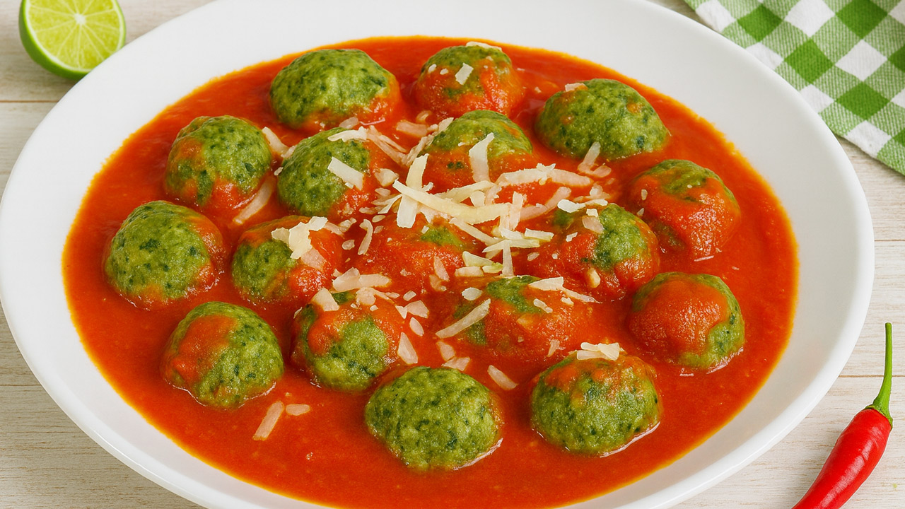 Nhoque de Espinafre e Ricota Nhoque de espinafre com ricota