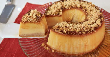 Receita de Pudim de Paçoca