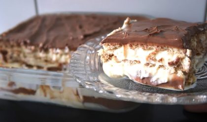 Receita de pavê fácil de baunilha e chocolate